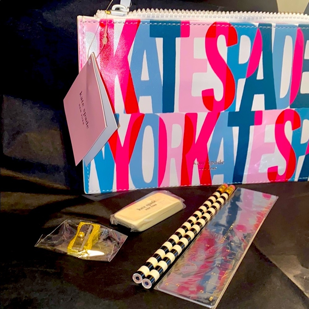 Kate Spade โ ๏ธ NWT Multicolor Pouch ๐ set - Picture 3 of 6